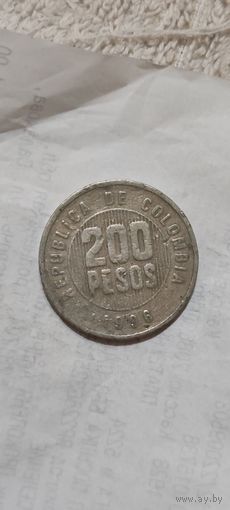 Колумбия 200 песос 1996