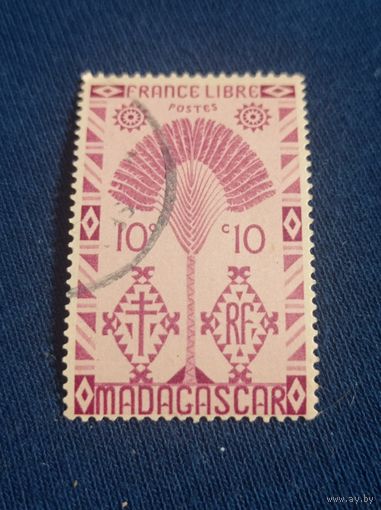 Французский Мадагаскар 1943 года. 10с
