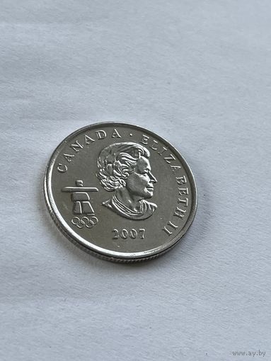 Канада  25 центов 2007