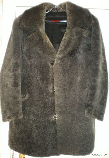 Полушубок мужской из натурального меха (цигей, Болгария) (р.48)