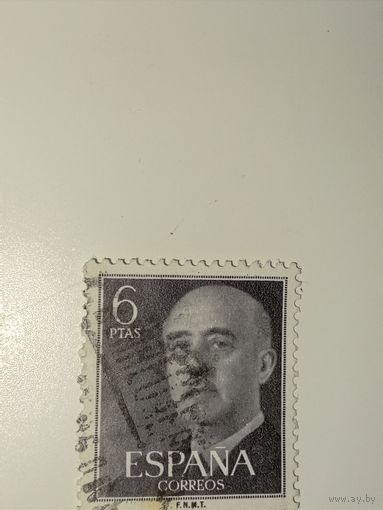 Испания  1955 Франсиско Франко, испанский генерал и диктатор.
