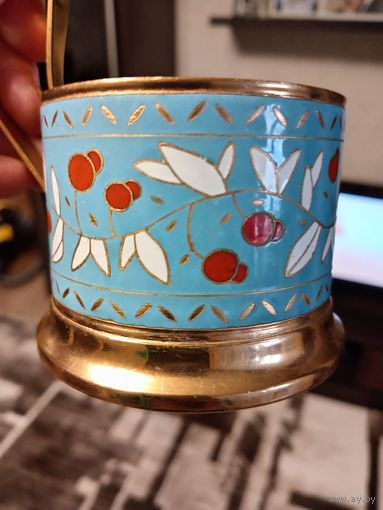 Подстаканник "Клюква" люм.