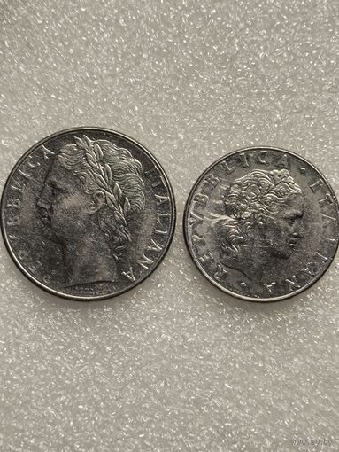 Италия, 100 и 50 лир 1978 года, одним лотом