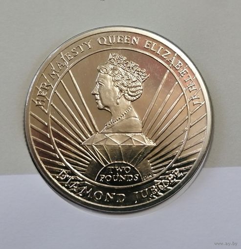 2 фунта 2012 г. 60 лет коронации Сандвичевы острова