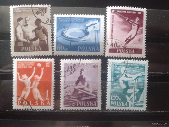 Польша 1955 Молодежная спартакиада, полная серия
