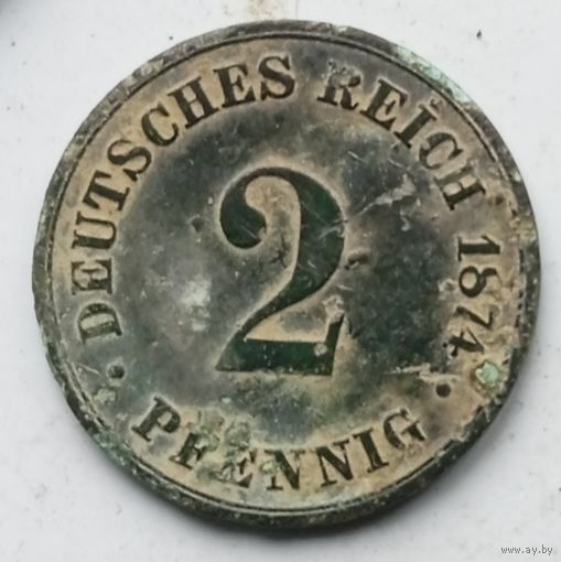 2 ПФЕНИНГА 1874B