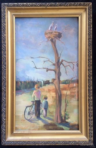 Блищ М.А."Детство" К/М, 59/92 см.