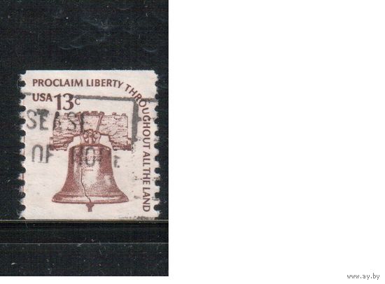 США-1975, (Мих.1191 С) , гаш. , Стандарт "Американа", Колокол(одиночка)