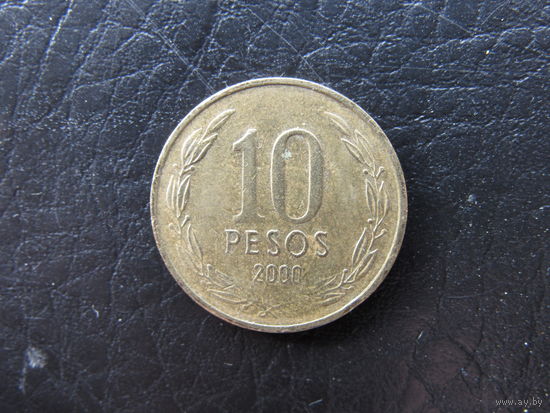 Чили. 10 песо. 2000. С 20 копеек. Распродажа коллекции. Смотрите другие лоты.