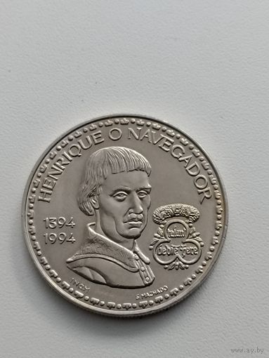 Португалия 200 эскудо 1884 год( Хенрик Навигатор)