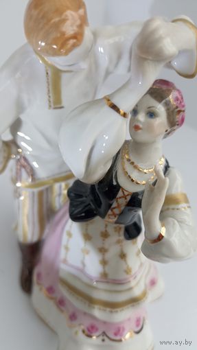 Статуэтка Дулево, Белорусский танец кадриль, авторская роспись