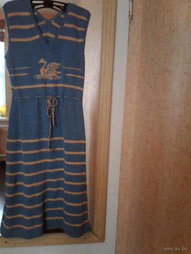 Красивое винтажное платье+ кофточка,ссср80е.