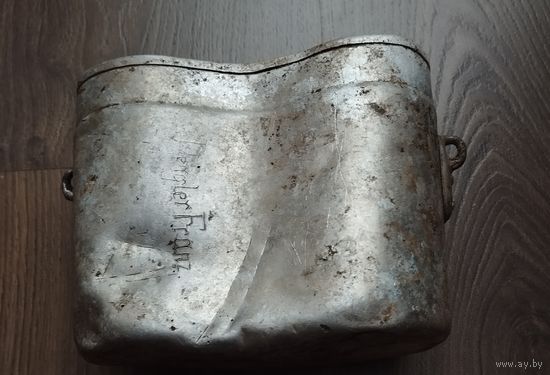 Котелок Вермахт (антуражный, подписной).