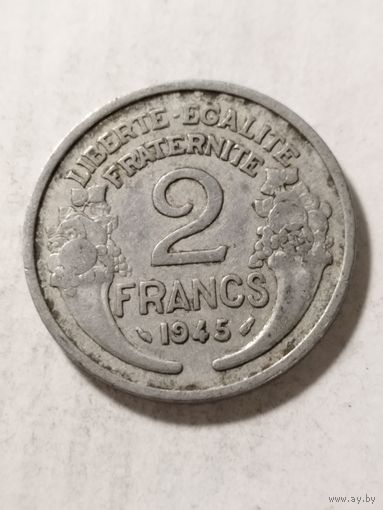 Франция 2 франка 1945