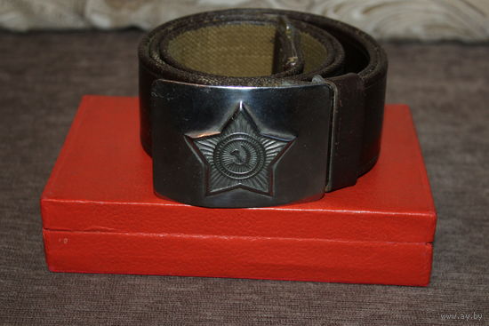 Ремень солдатский, длина 105 см.