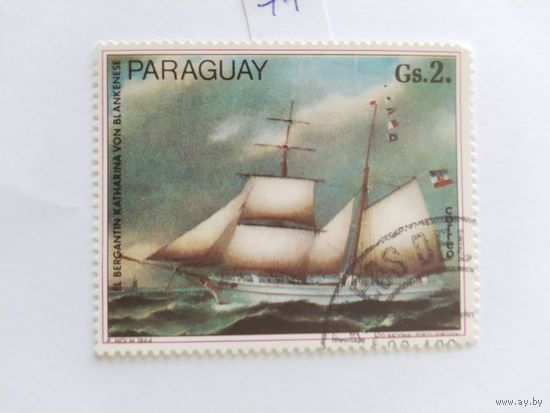 Парагвай 1977  парусник