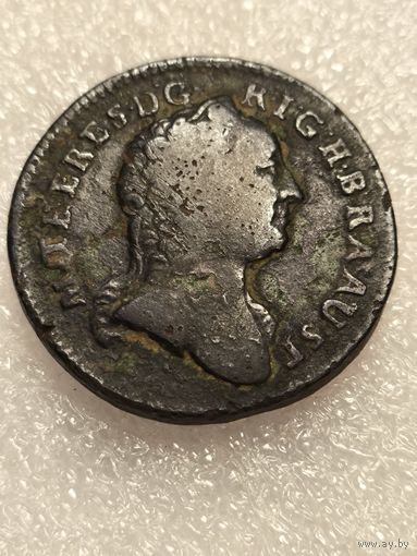 Австрия 1 крейцер 1763 года. Буква "K" - Кремница