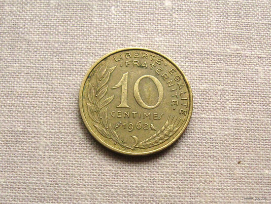 Франция 10 Сантимов 1968