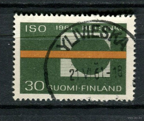 Финляндия - 1961 - Международная организация по стандартизации - [Mi. 535] - полная серия - 1 марка. Гашеная.  (Лот 191AL)