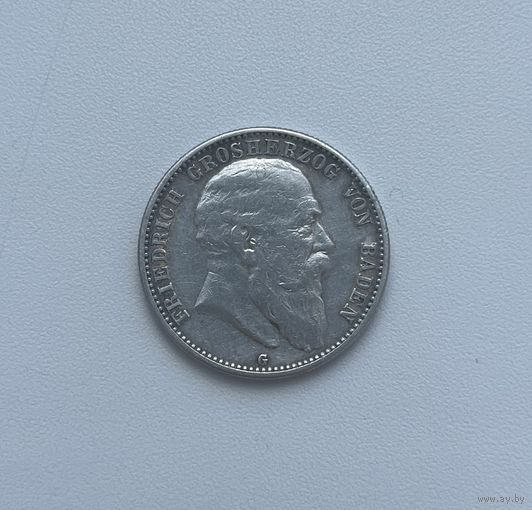 БАДЕН  2 марки 1905 г.