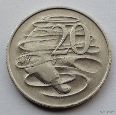 Австралия 20 центов. 1966 г.