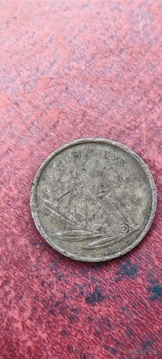 Бельгия 20 франк 1982