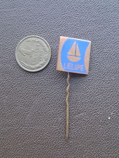 Значок тяжелый,эмали. Лиелупе. Латвия