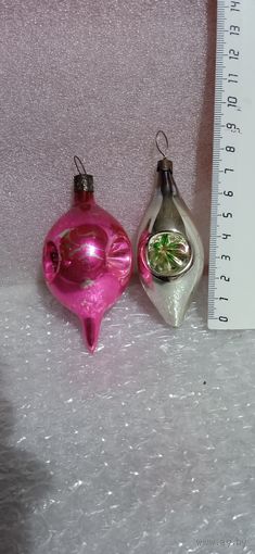 Ёлочные игрушки. Маленькие подвески с глазком-прожектором. 23