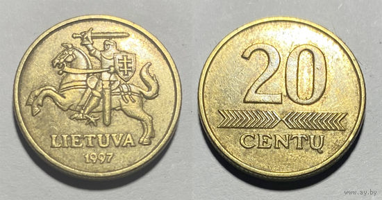 20 центов 1997. Литва