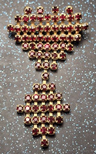 Брошь чехословакия времен ссср рубиновое стекло распродажа коллекции