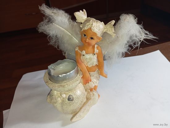 Статуэтка - подсвечник Ангелочек . С рубля !
