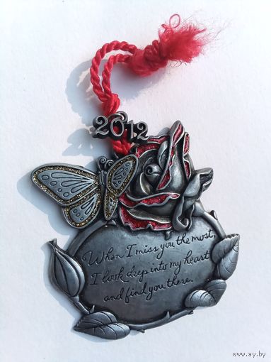 Ёлочная игрушка США Техас металл