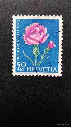 Швейцария 1963 флора\298фк\
