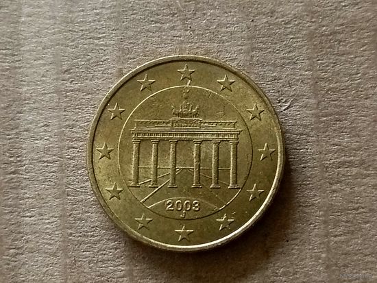 Германия 10 евроцентов, 2003"J". (-U-обм)