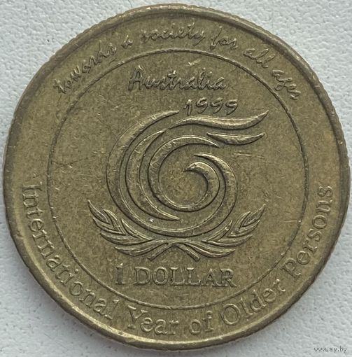 Австралия 1 доллар 1999 г. Международный год пожилых людей