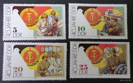 Германия, ГДР 1989 г. Mi.3279-3282