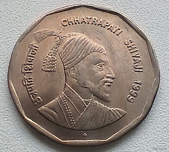 Индия 2 рупии, 1999 Чхатрапати Шиваджи - Мумбаи   3-10-4