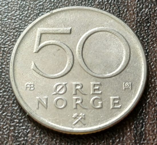 Норвегия 50 эре, 1976     ( 1-6-2 )