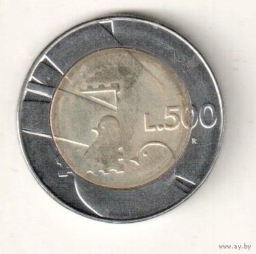 Сан-Марино 500 лира 1990 Шестнадцать веков истории