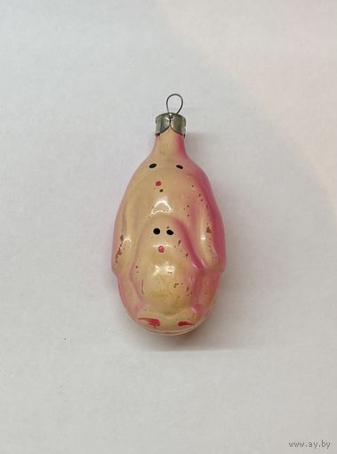 Елочная игрушка пингвин с пингвиненком СССР