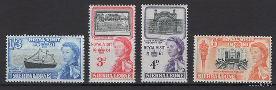Сьерра Леоне 1961 Королевский визит, серия 4 марки, Британские колонии, MNH Люкс **