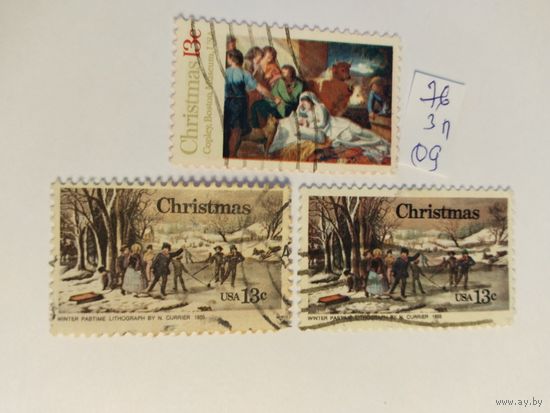США 1976 3 м Рождество полн.серия