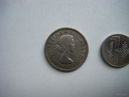 Британия 2 шиллинга 1967г.