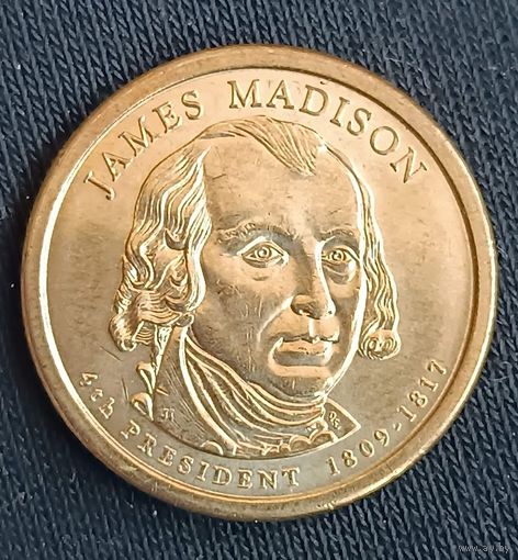 1 доллар 2007 D президент США James Madison Джеймс Мэдисон
