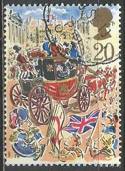 Британия. Гулянье на фоне ратуши. 1989г. Mi#1230.