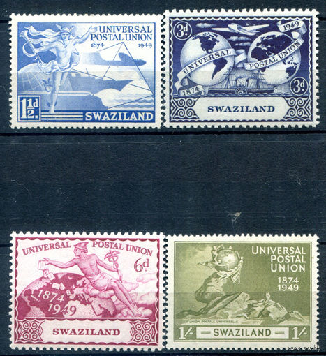 Британские колонии - Свазиленд - 1949г. - 75 лет Всемирному почтовому союзу - 4 марки - полная серия, MNH [Mi 50-53]. #2-Bc-60-A-1