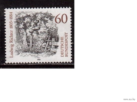 Германия(ФРГ)-1984,(Мих.1213), ** , Личности, Художник, Живопись