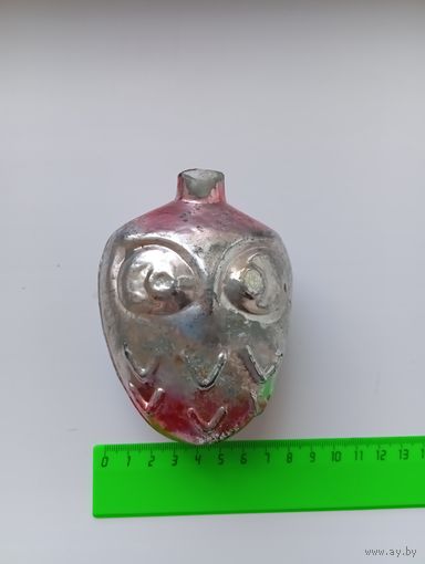 Ёлочная игрушка СССР "Сова