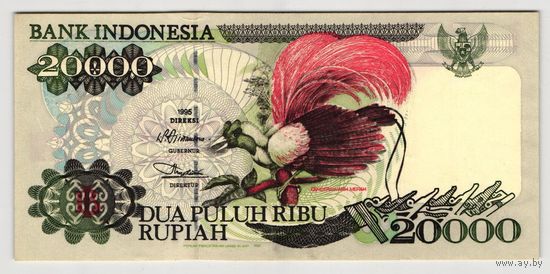 Индонезия 20000 рупий 1995 года. Тип Р-135. Состояние UNC!