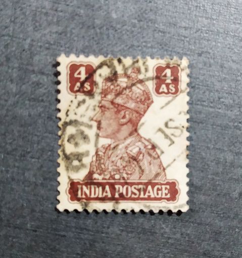 Марка Индия 1941- 1943 Король
